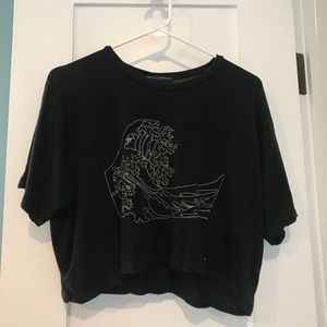 brandy melville wave crop top